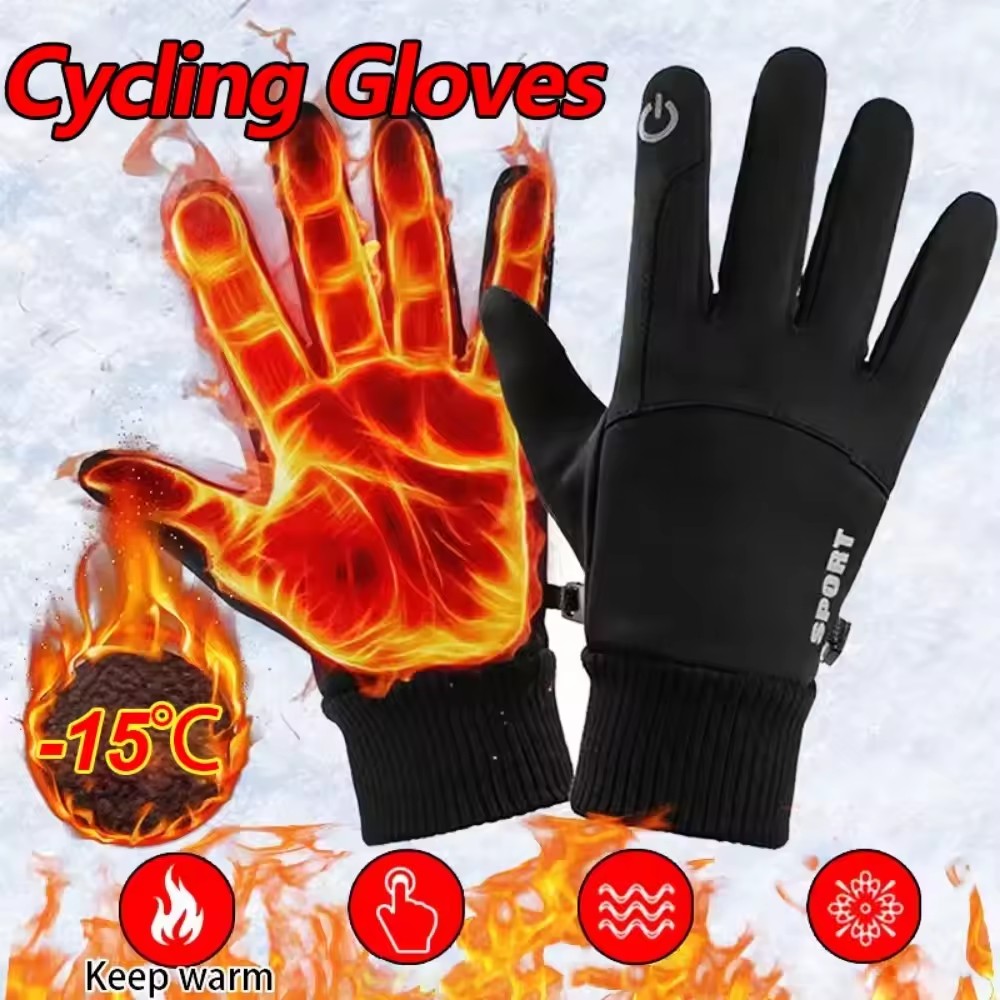 Ski Glove Waterproof - Inverno quente dedo cheio à prova