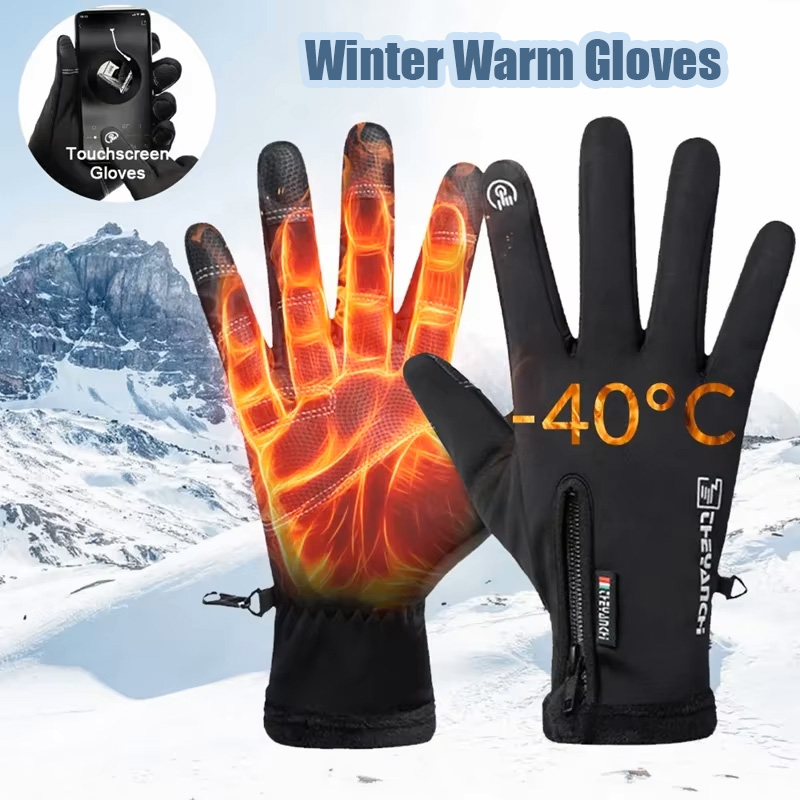 Ski Glove Waterproof - Luvas de Inverno Impermeáveis Térmicas com
