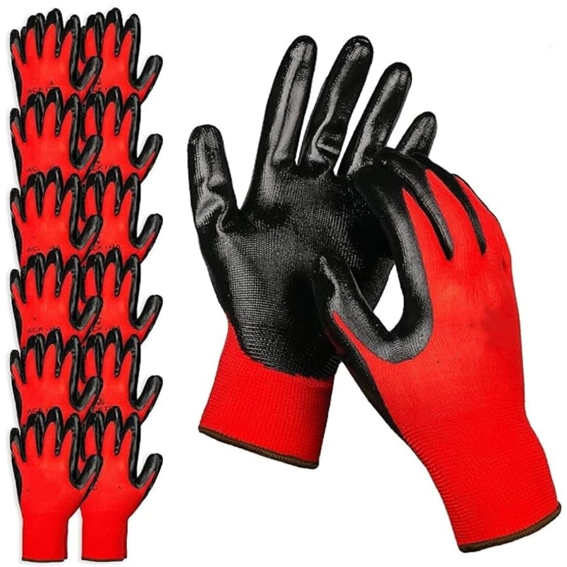 Nitrile Mechanic Glove - Luvas de segurança revestidas de nitrilo,