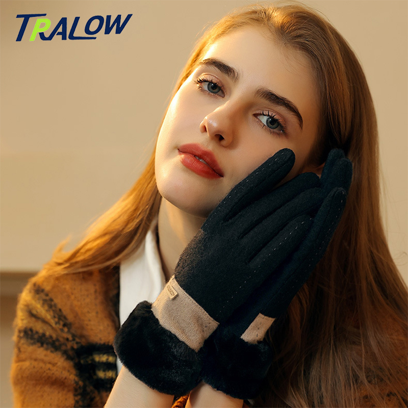 Wool Glove Lined - Luvas Femininas TRALOW de Inverno em