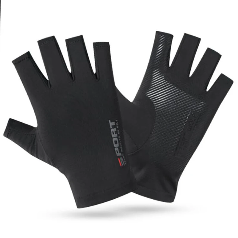 Cycling Glove Padded - 1 par meio dedo luvas de