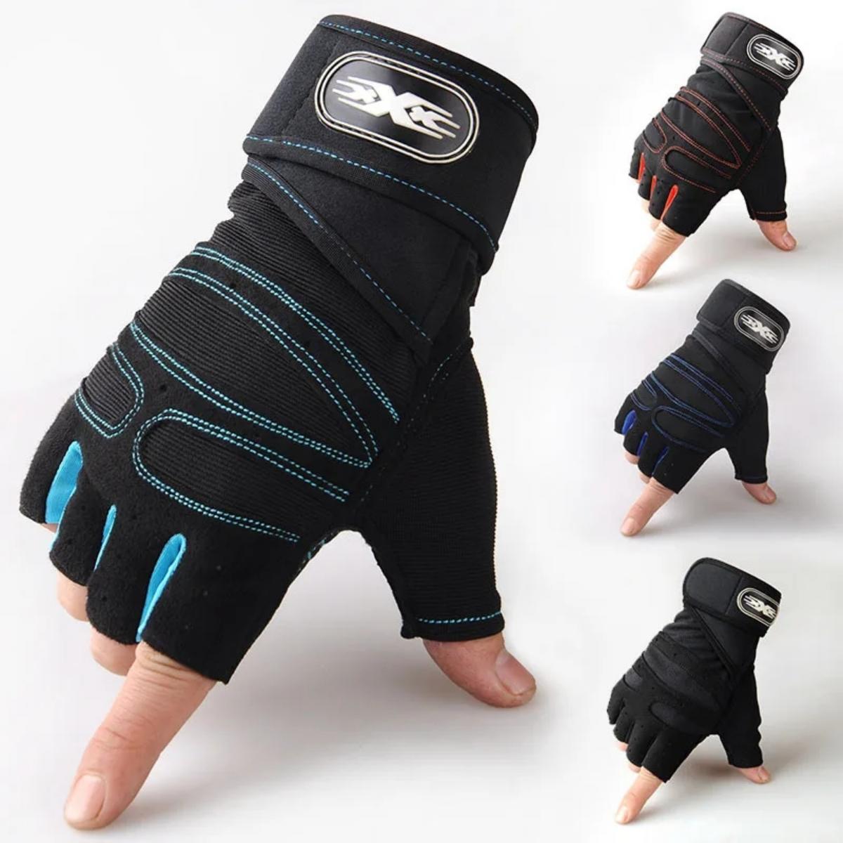 Workout Glove Gym - Fitness levantamento de peso pulseira luvas