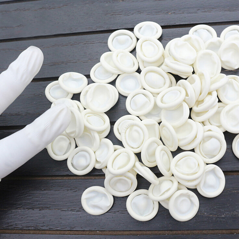 Latex Disposable Glove - Conjunto de 20/100 Peças de Protetores