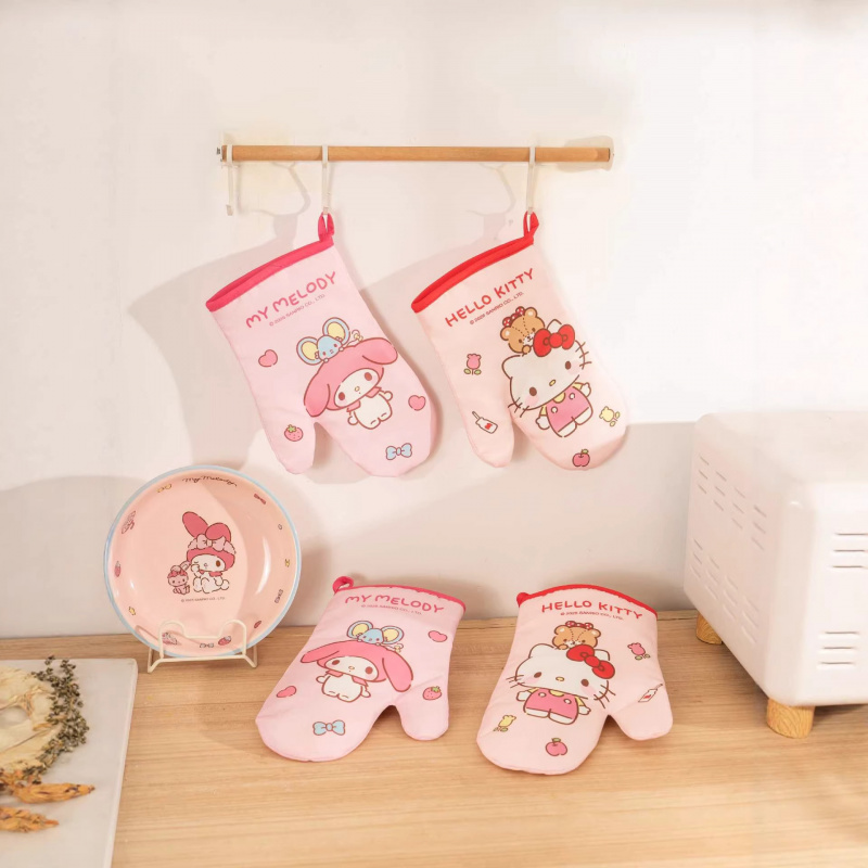Luvas de Silicone Hello Kitty  - Oven Mitt Silicone avaliação e preço