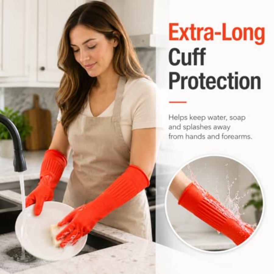 Luvas de Borracha para Limpeza - Dish Glove Rubber avaliação e preço