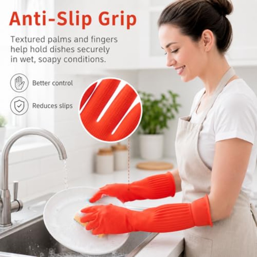 Luvas de Borracha para Limpeza - Dish Glove Rubber avaliação e preço