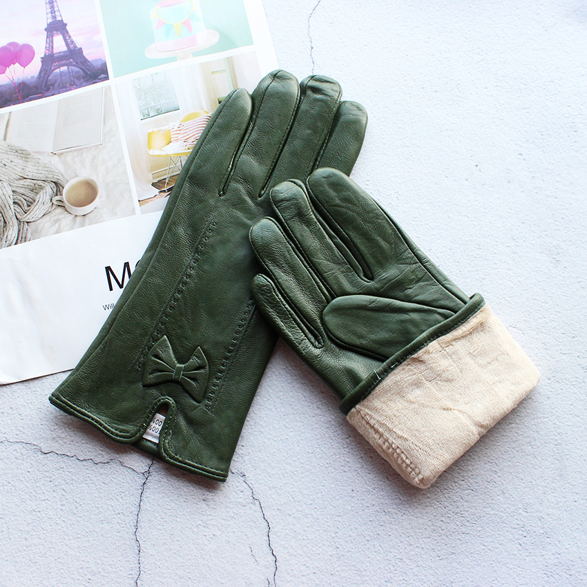Inverno quente colorido luvas  - Leather Driving Glove avaliação e preço