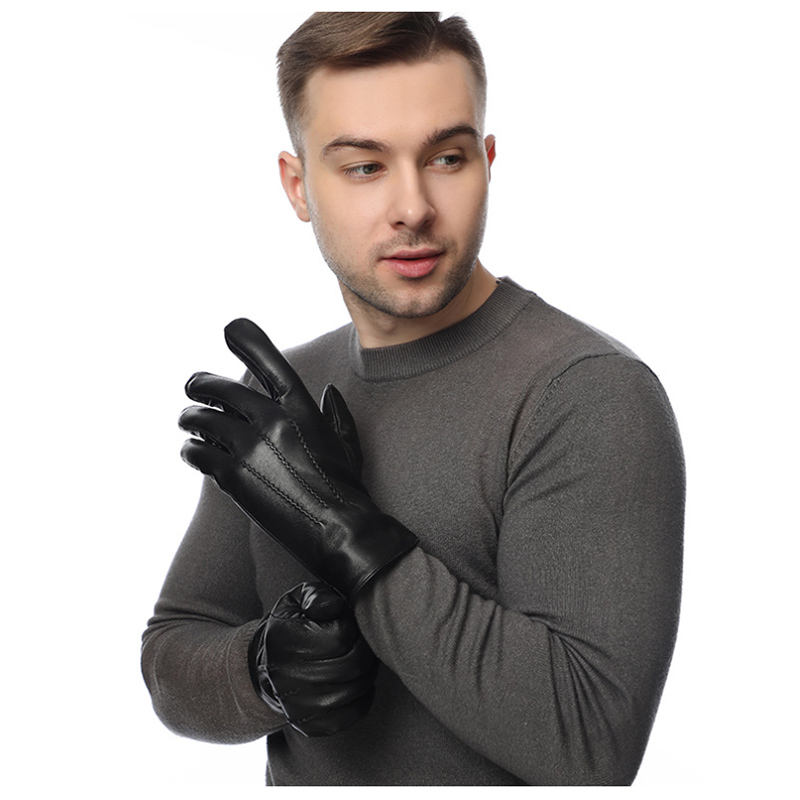 Inverno genuíno pele de carnei - Wool Glove Lined avaliação e preço