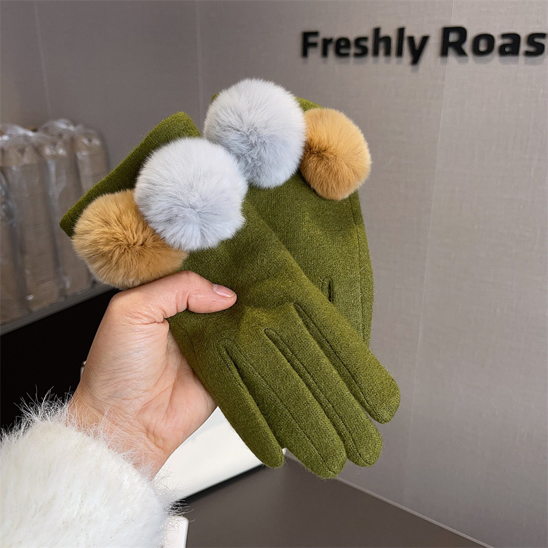 Luvas Femininas de Lã Xadrez c - Wool Glove Lined avaliação e preço