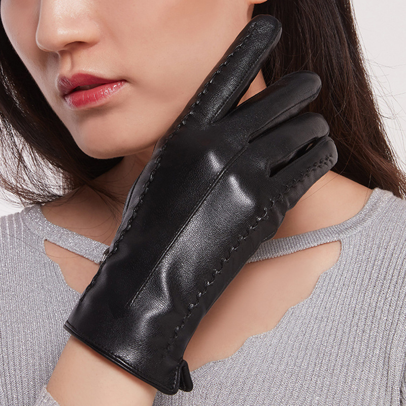 Luvas de pele de carneiro femi - Leather Driving Glove avaliação e preço