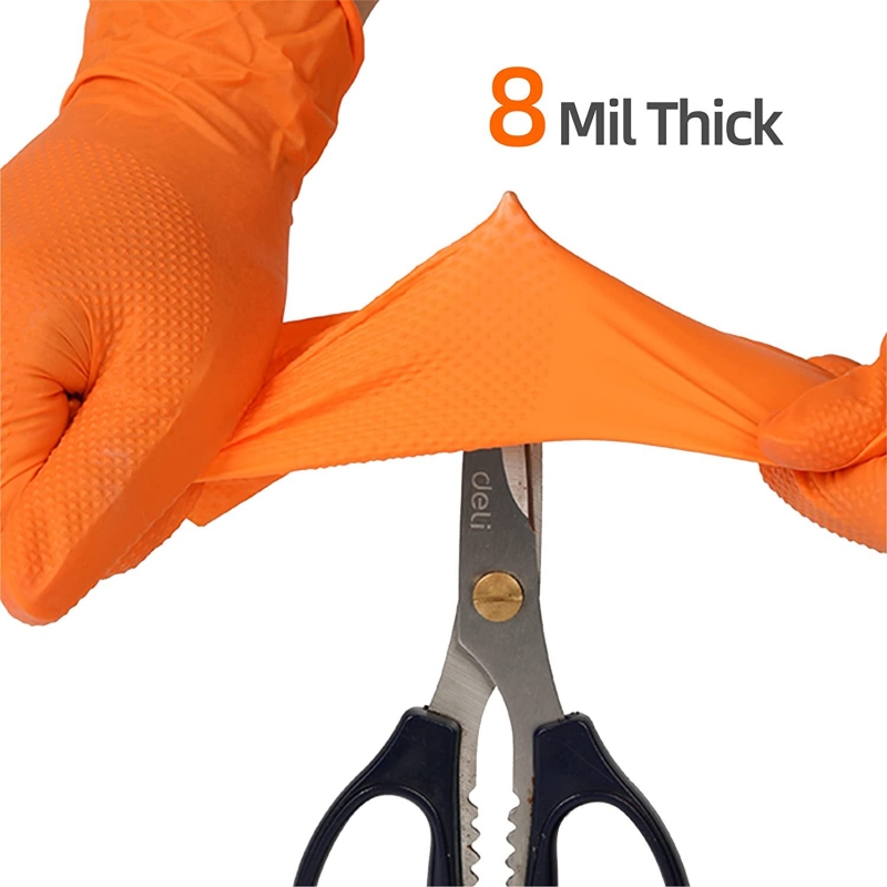8mil luvas de nitrilo grosso 3 - Nitrile Mechanic Glove avaliação e preço