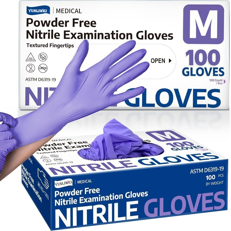 Luvas Descartáveis Roxas de Ni - Exam Glove Nitrile avaliação e preço