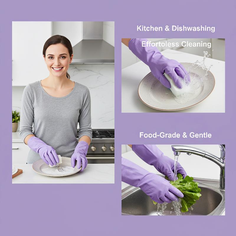 1 par de luvas de látex para l - Dish Glove Rubber avaliação e preço
