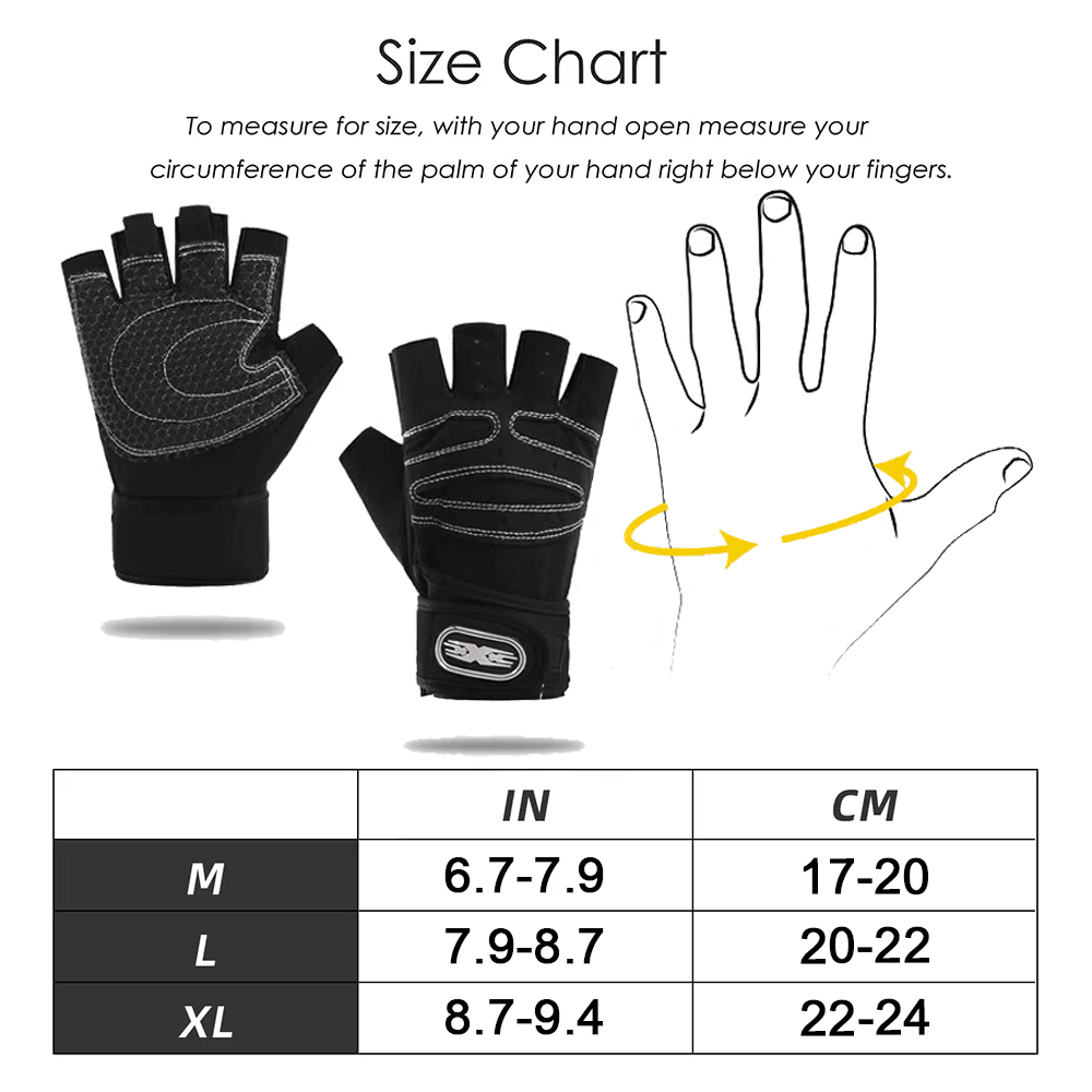 Luvas de ginástica fitness luv - Workout Glove Gym avaliação e preço