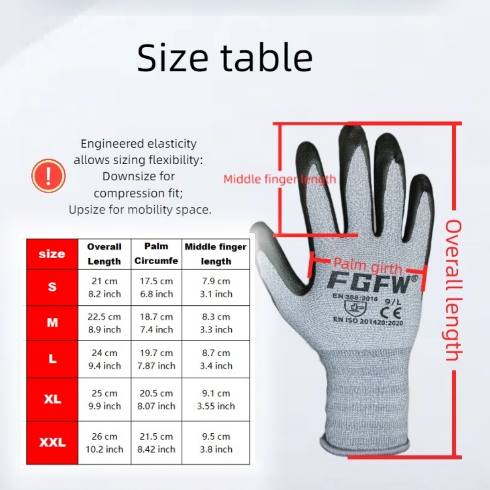3 pares de luvas de trabalho d - Nitrile Mechanic Glove avaliação e preço