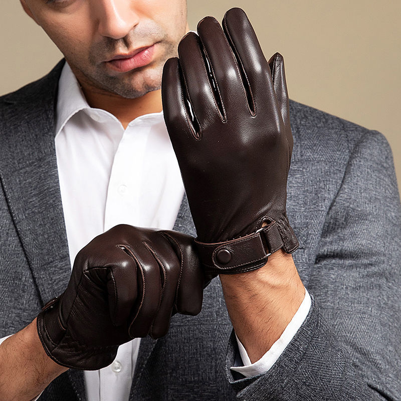 2024 luvas de couro de pele de - Leather Driving Glove avaliação e preço