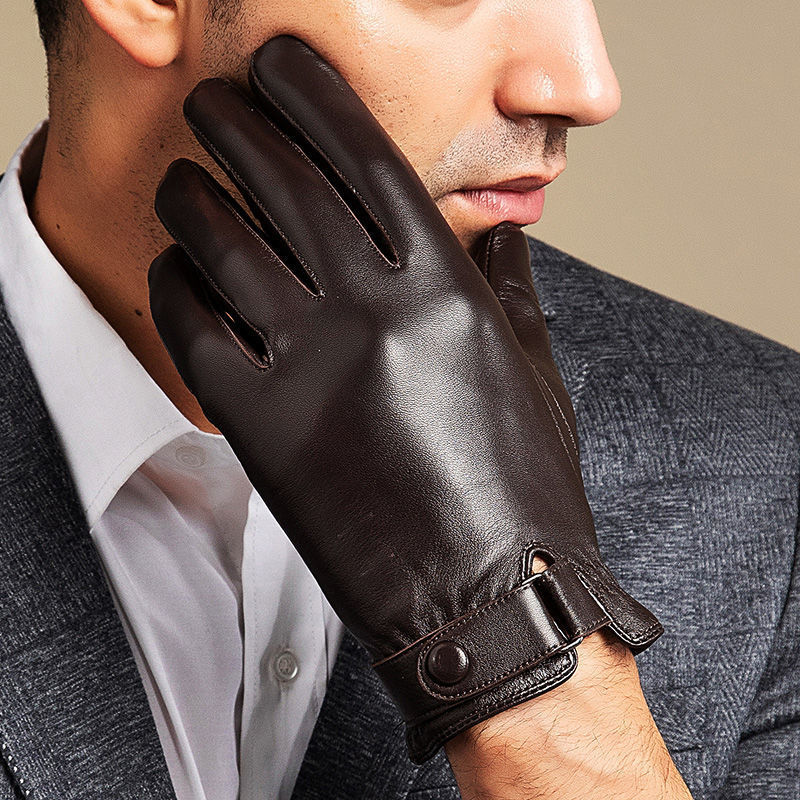 2024 luvas de couro de pele de - Leather Driving Glove avaliação e preço