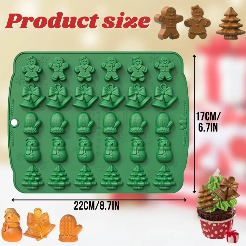 Natal silicone molde de chocol - Oven Mitt Silicone avaliação e preço