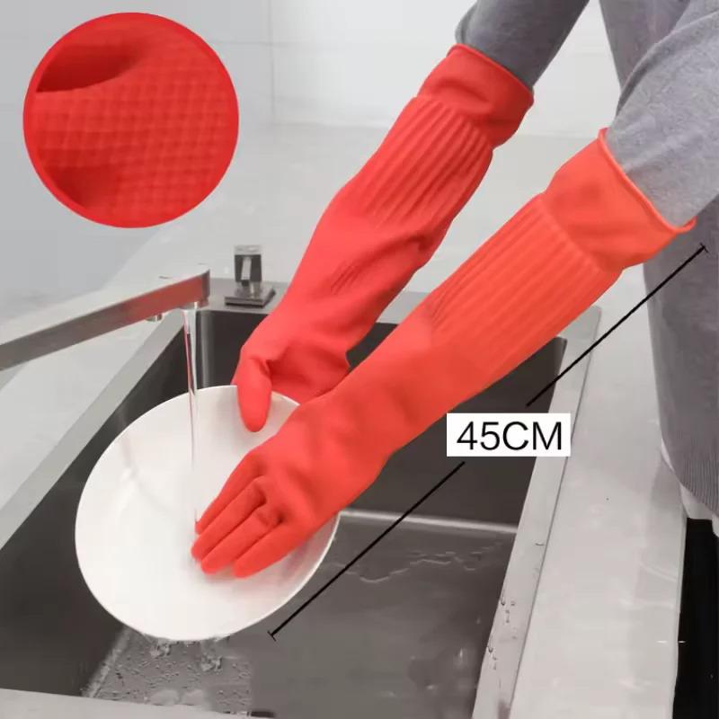 Luvas longas de borracha reuti - Dish Glove Rubber avaliação e preço