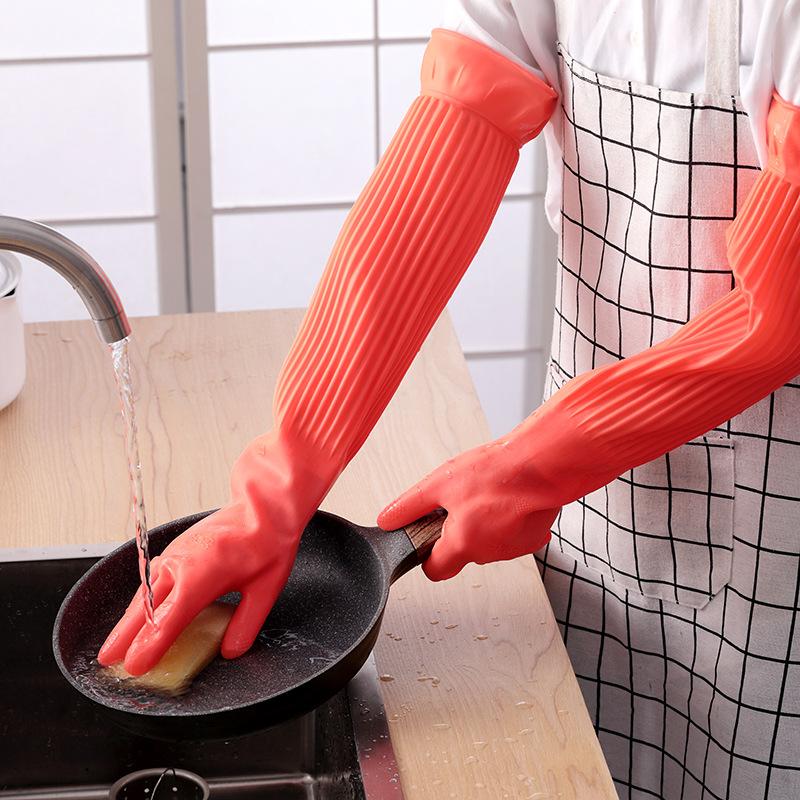 Luvas longas de borracha reuti - Dish Glove Rubber avaliação e preço