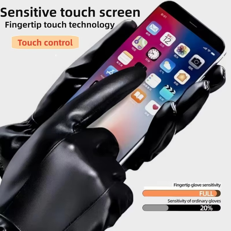À prova de vento touchscreen l - Leather Driving Glove avaliação e preço