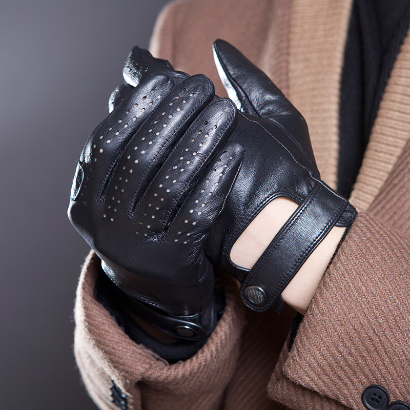 Moda masculina couro genuíno r - Leather Driving Glove avaliação e preço