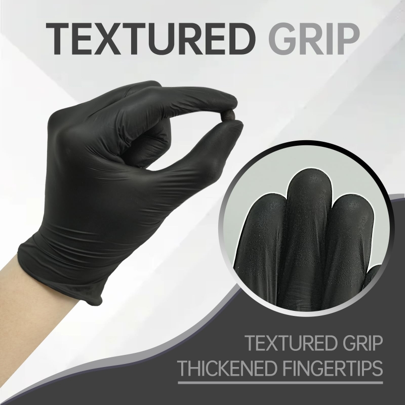 100PCS Luvas de Nitrilo Pretas - Latex Disposable Glove avaliação e preço