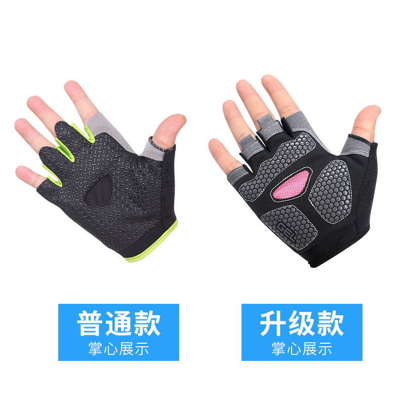 Respirável meio dedo luvas de  - Workout Glove Gym avaliação e preço